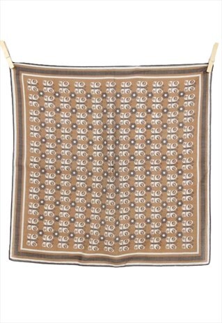 VINTAGE SCARF 60S MOD OP-ART BUTTERFLY COTTON BANDANA