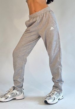 Vintage Adidas Light Grey Mesh Joggers