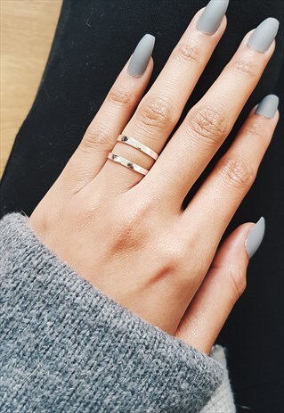 THIN 925 STERLING SILVER STACKABLE RING