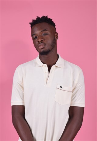 BURBERRYS CREAM POLO TEE