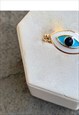 Tina Evil Eye Ring - White