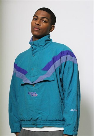 VINTAGE KAPPA 1/4 ZIP TRACK TOP