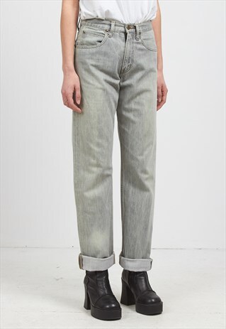 VINTAGE GREY LEE DENIM JEANS