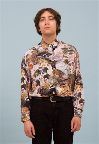 VINTAGE ANIMAL PRINT SHIRT