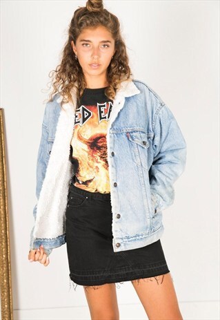 VINTAGE 80S LEVIS WINTER SHEEPSKIN JACKET / R1200C404