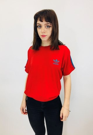 ADIDAS ORIGINALS EMBROIDERED TREFOIL T SHIRT