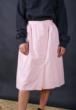 90's Burberry's Pink Pleated Classic Skirt - B1180