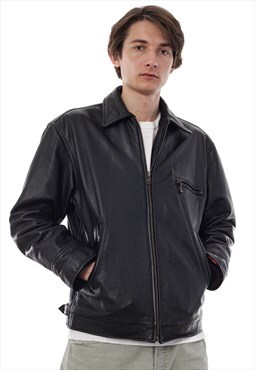 Vintage LEVIS Jacket Leather 90s Black 