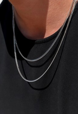 24" 2.5mm Connell Curb 925 Sterling Silver Necklace Chain