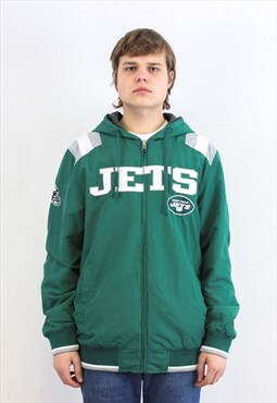 New York Jets M Vintage Men Reversible Hoodie Jumper Sweater