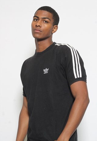 VINTAGE ADIDAS LOGO T-SHIRT BLACK