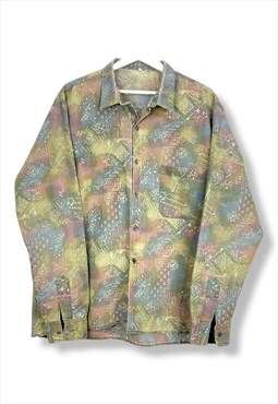 Vintage Festival Summer Shirt in Yellow L