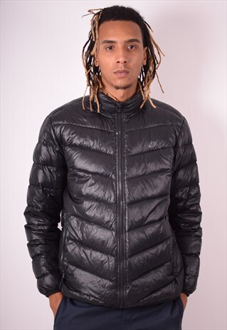 NIKE MENS VINTAGE PADDED JACKET XXL BLACK 90S