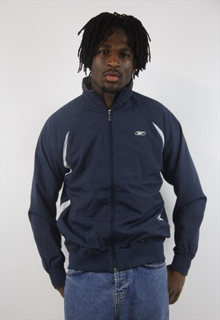 VINTAGE REEBOK NAVY SPORTS JACKET