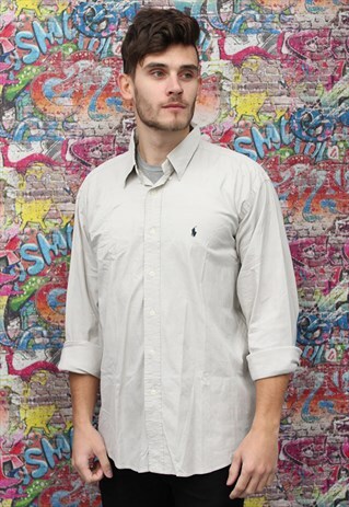 VINTAGE 90S RALPH LAUREN SHIRT. UNISEX