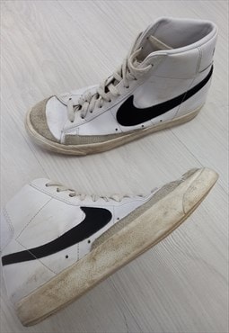 00's Trainers White High Top Lace Up 