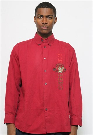 VINTAGE ICEBERG EMBROIDERED LOGO SHIRT