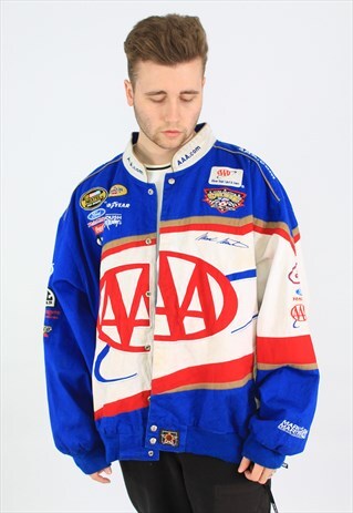 NASCAR 90S VINTAGE LOGO SPONSORSHIP SPORTS RACING JACKET
