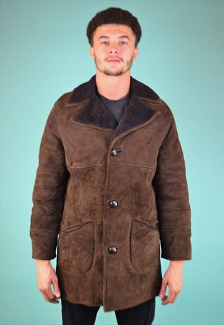 VINTAGE 90'S SHEARLING COAT