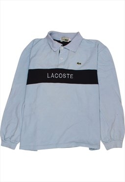 Vintage 90's Lacoste Polo Shirt Long Sleeves Quater Button