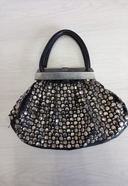 00's Sonia Rykiel Grab Bag Silver Studded 