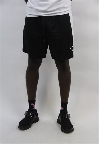 VINTAGE PUMA BLACK 90'S SPORT SHORTS