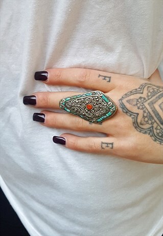 SILVER TURQUOISE RING