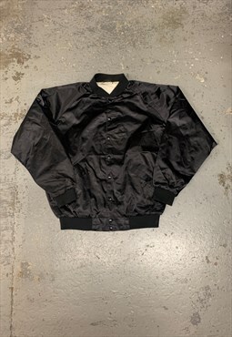 Vintage USA Varsity Bomber Jacket Racing Speedway Logo 