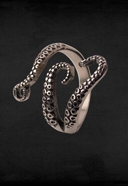 Octopus Silver Ring Jewellery Mens and Womens