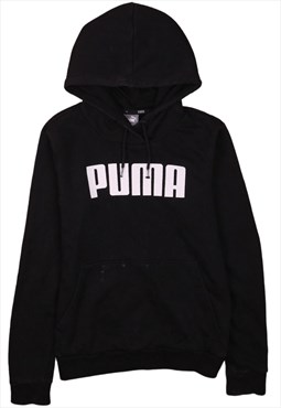 Vintage 90's Puma Hoodie Pullover Spellout Black SmallVintag