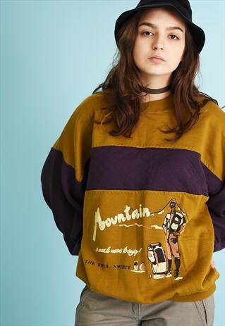 80'S RETRO ATHLEISURE SPORTS SWEATSHIRT JUMPER