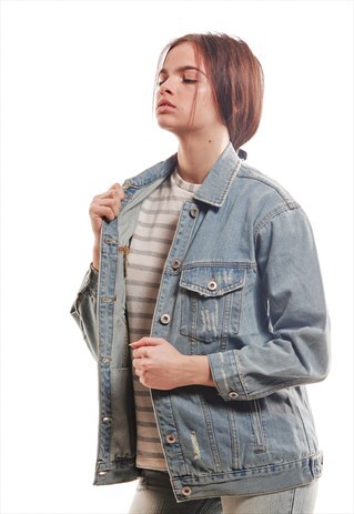 VESTE EN JEAN OVER