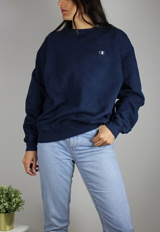 VINTAGE CHAMPION SWEATSHIRT JUMPER W LOGO FRONT