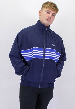 VINTAGE ADIDAS JACKET IN BLUE