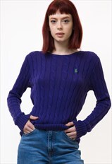 Vintage Ralph Lauren Sweater Jumper Cableknitted 4964