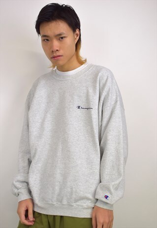 VINTAGE 90S CHAMPION GREY MARLE SWEATSHIRT