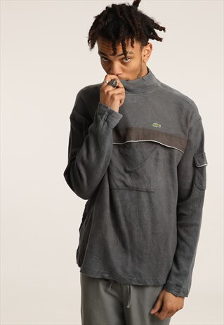 VINTAGE LACOSTE EMBROIDERED LOGO SWEATSHIRT