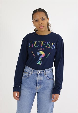GUESS CREWNECK LONG SLEEVE TOP