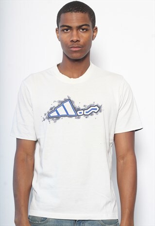 VINTAGE ADIDAS LOGO T-SHIRT WHITE