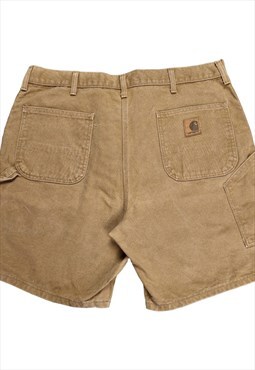 Carhartt Made In USA Carpenter Cargo Shorts In Tan Size W40