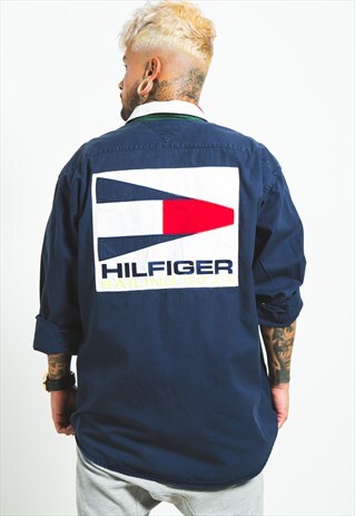 VINTAGE 80S RARE TOMMY HILFIGER SHIRT/ S6361