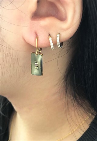 GOLD JOY HOOP EARRINGS