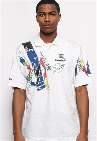 VINTAGE REEBOK POLO SHIRT WHITE