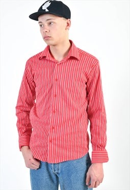 Vintage striped shirt in red