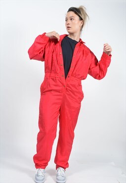 Vintage Y2K Shell Ski Suit Pink 