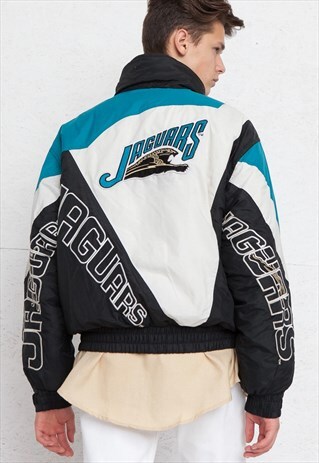 VINTAGE BLUE WHITE AND BLACK GAMEDAY JACKET