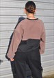 Y2K VINTAGE REWORKED PUMA POLKA DOT MOCHA FLEECE SWEATSHIRT