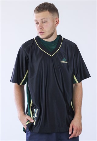 VINTAGE MENS ADIDAS TEAM JERSEY T-SHIRT