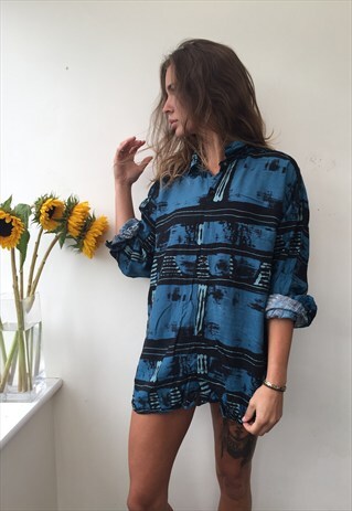 CRAZY PATTERN OVERSIZED RETRO VINTAGE UNISEX FESTIVAL SHIRT