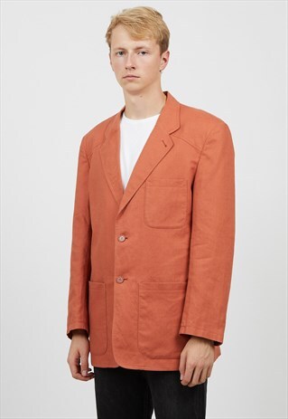 VINTAGE ORANGE BIAGGINI BLAZER JACKET